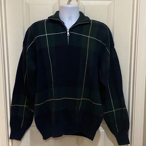 Vintage Nautica 1/4‎ Zip Grandpa Knit Men's Sweater- Size XL